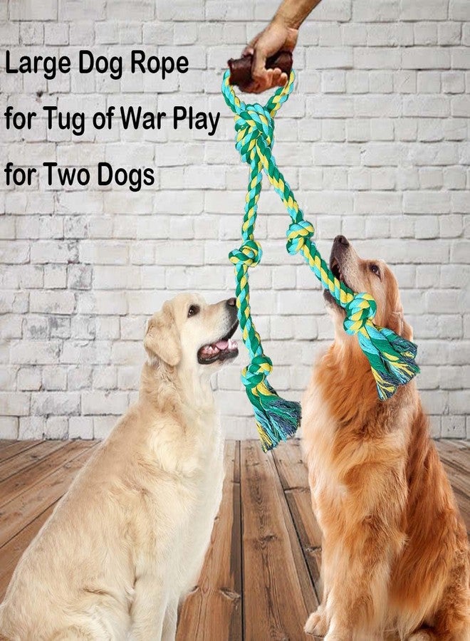 Fejapa Large Dog Rope Toys for Aggressive Chewers - Pitbull Tug of War, Heavy Duty, Outdoor, Medium to Large Breed Dog Chew Rope with Handle - Image 3